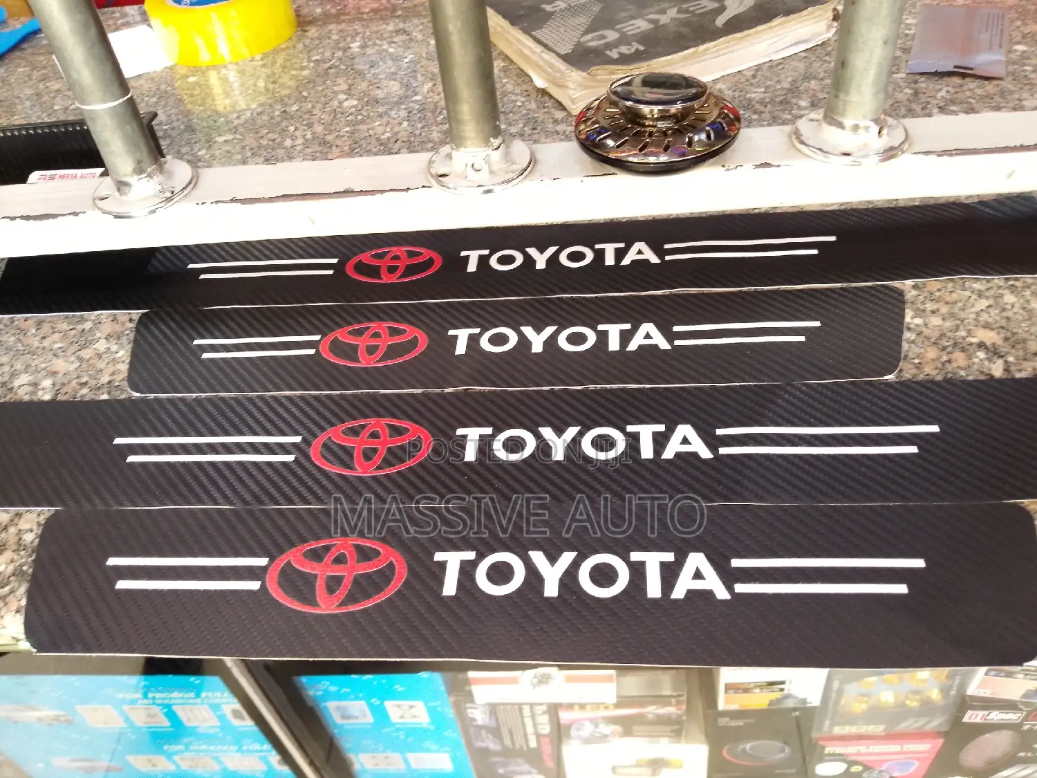 Buy Toyota Door Side Steps Carbon Stickers/ Car Stickers