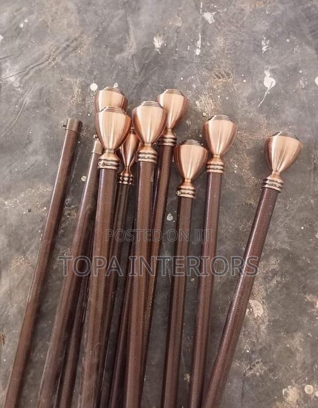 Powder Coated Strong Jua Kali Door Curtain Rods