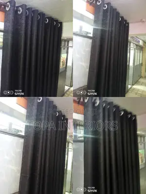 Home and Hotel Curtains Black Window Curtains