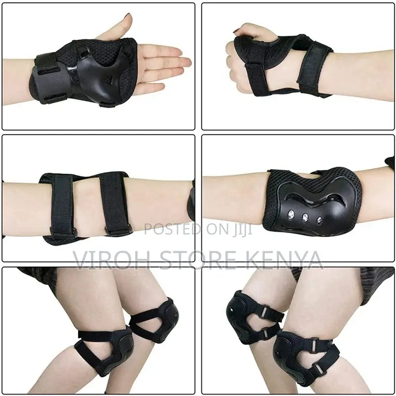 Skating Gloves Knee Bolster Wrist Guard Gears for Cycling