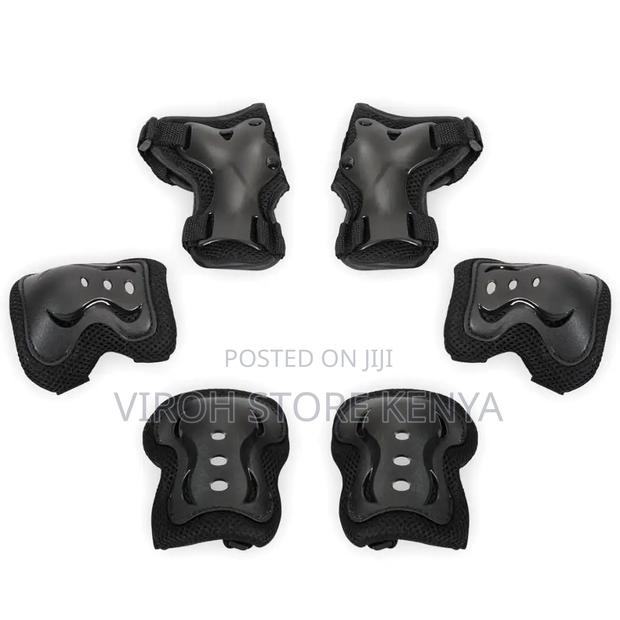 6 PCS Cycling Gears Gloves Knee Guard Wrist Guard