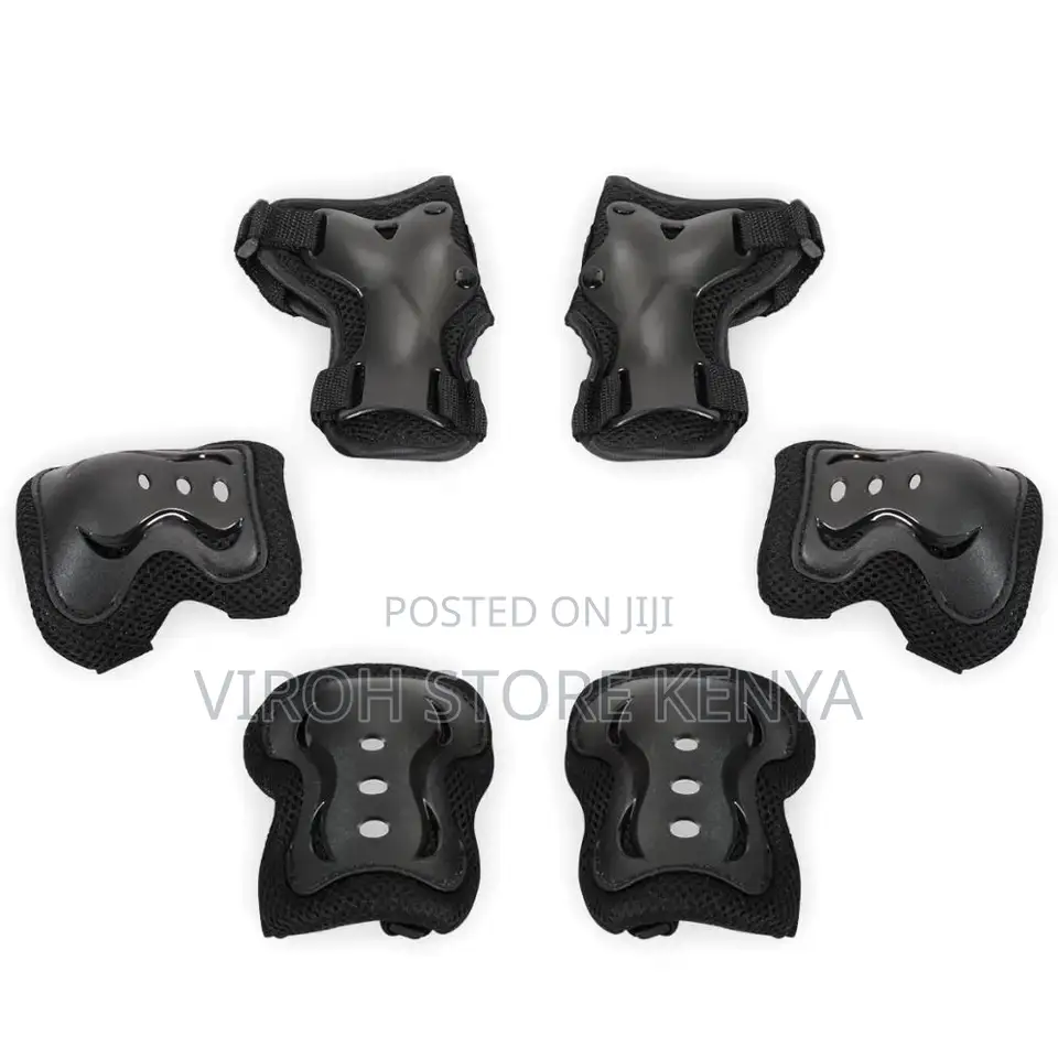 6 PCS Cycling Gears Gloves Knee Guard Wrist Guard