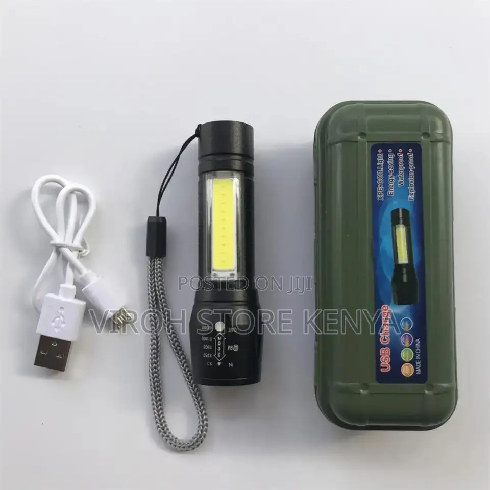 Handheld LED Torch Charging Zoom Torch