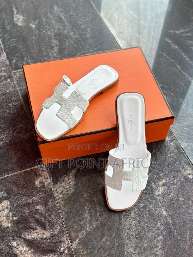 White Hermes Sandals for Women - thumbnail 3