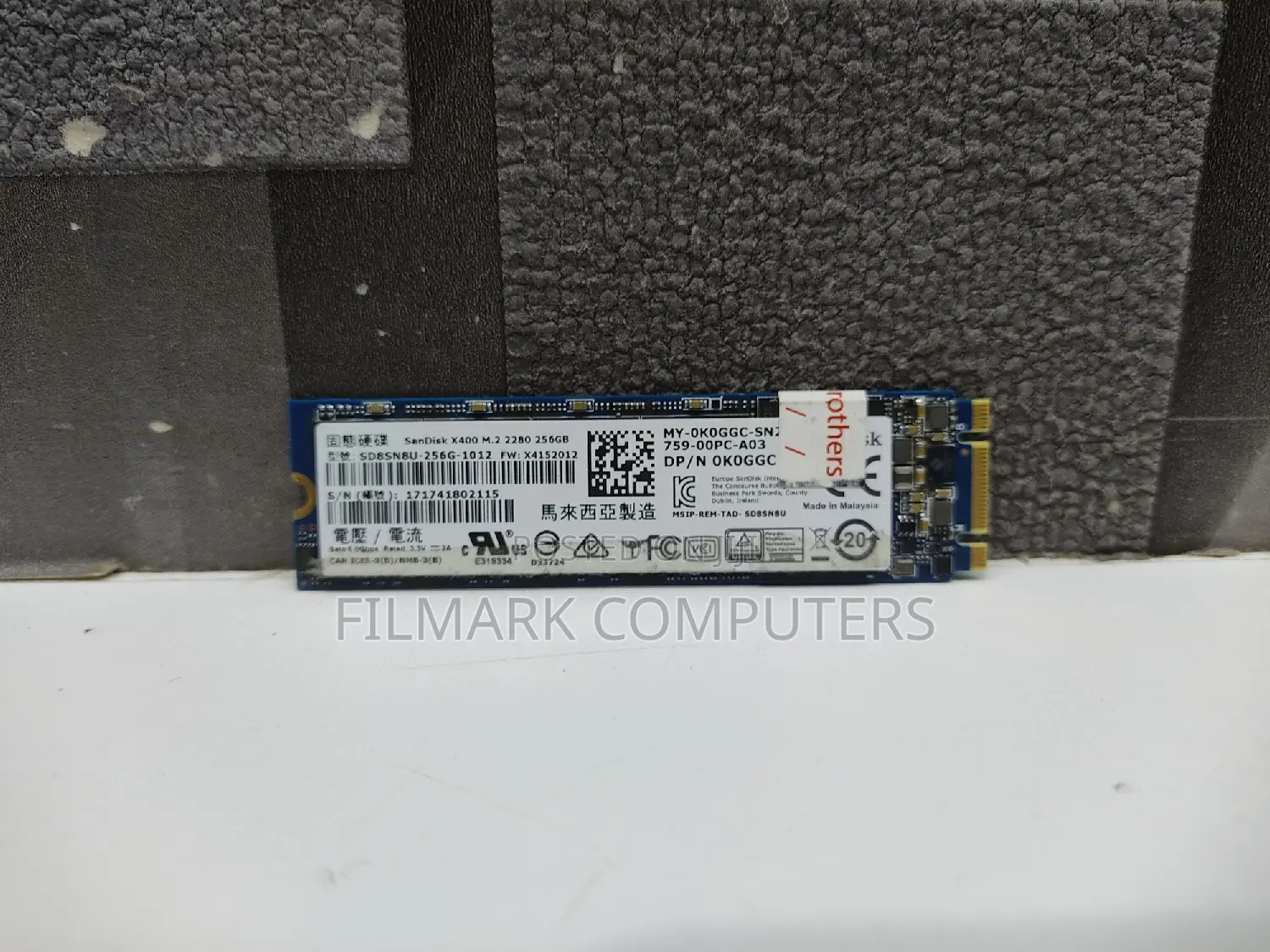 San Disk X400 256gb M.2 2280 Sata 546mbps SSD