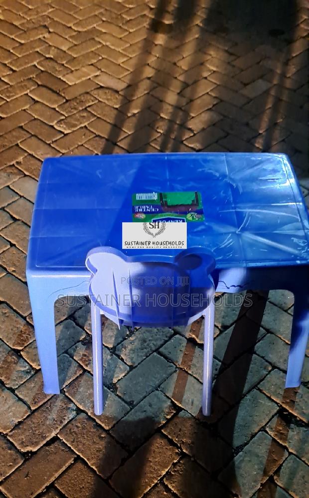 Micky Mouse Plastic Chairs and a Kenpoly Table - main view