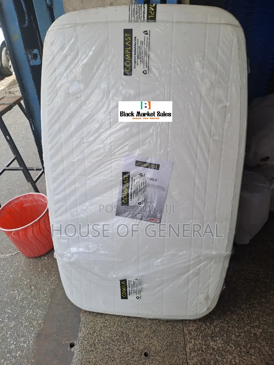 White 6 Seater Plastic Table