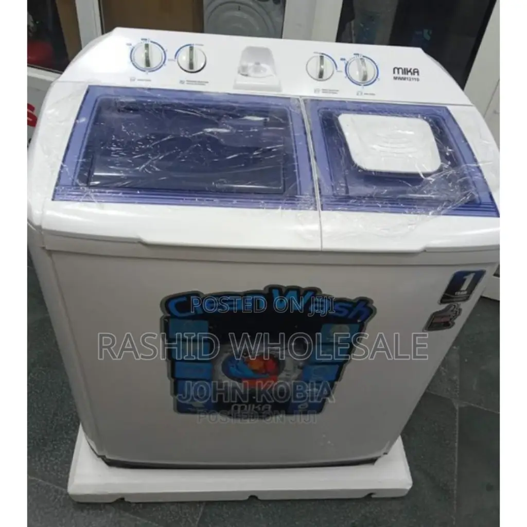 New Mika 10kgs Twin Tub Washing Machine.