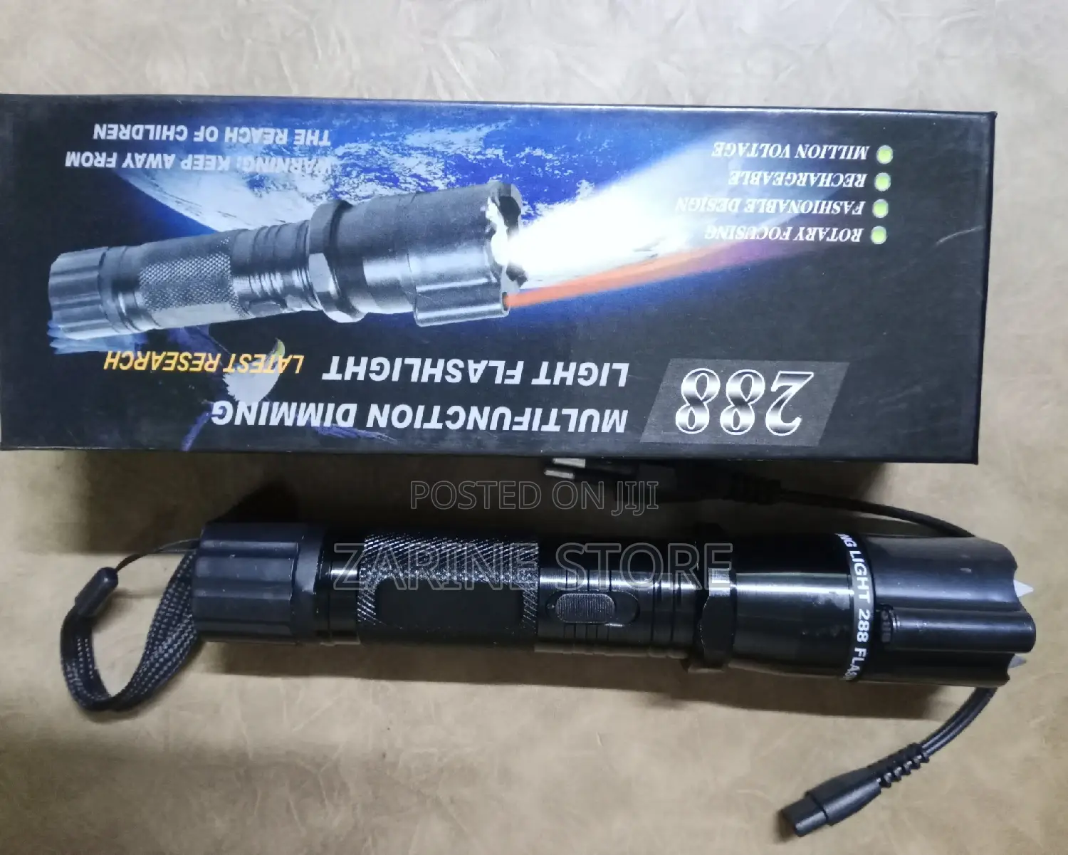 Multifunction Dimming Light Tourch Flashlight 288
