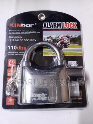 Alarm Padlock, Water Resistant, Lr44 Batteries, 3keys