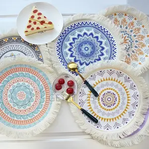 * Bohemian Round Datura Placemats