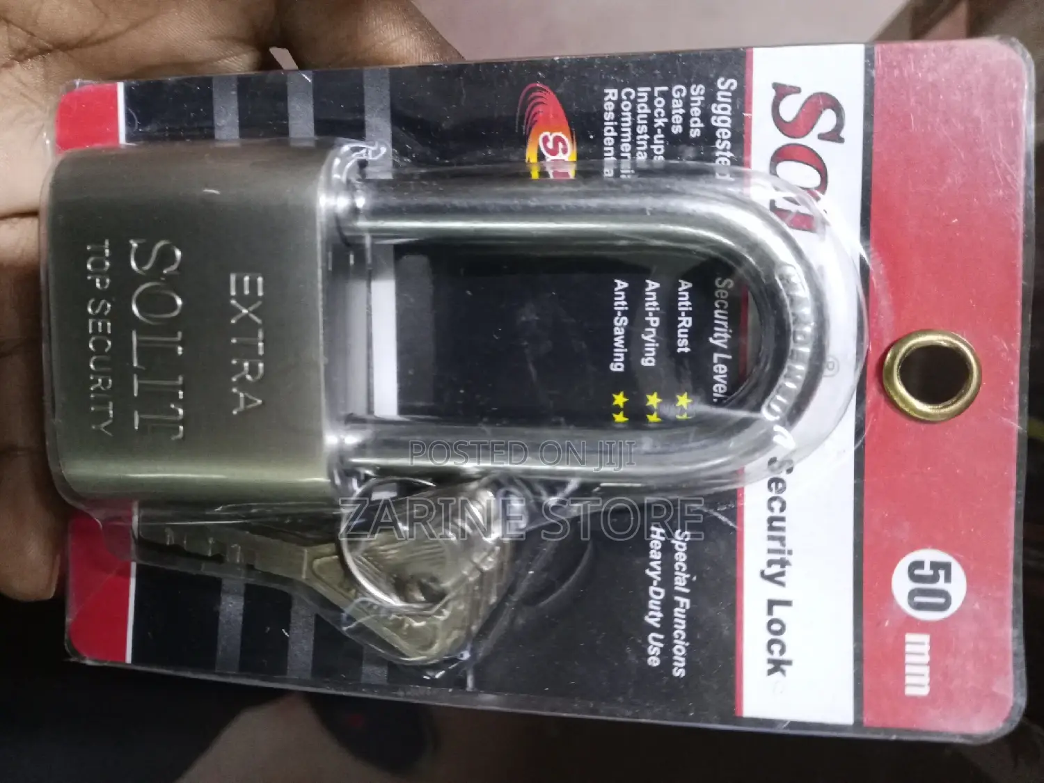 3 Key Long Neck ,Extra Solit Top Security ,Size 50mm
