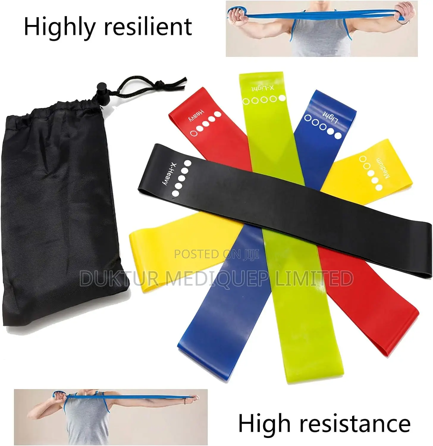 5pcs Resistance/ Exercise Bands Latex Material