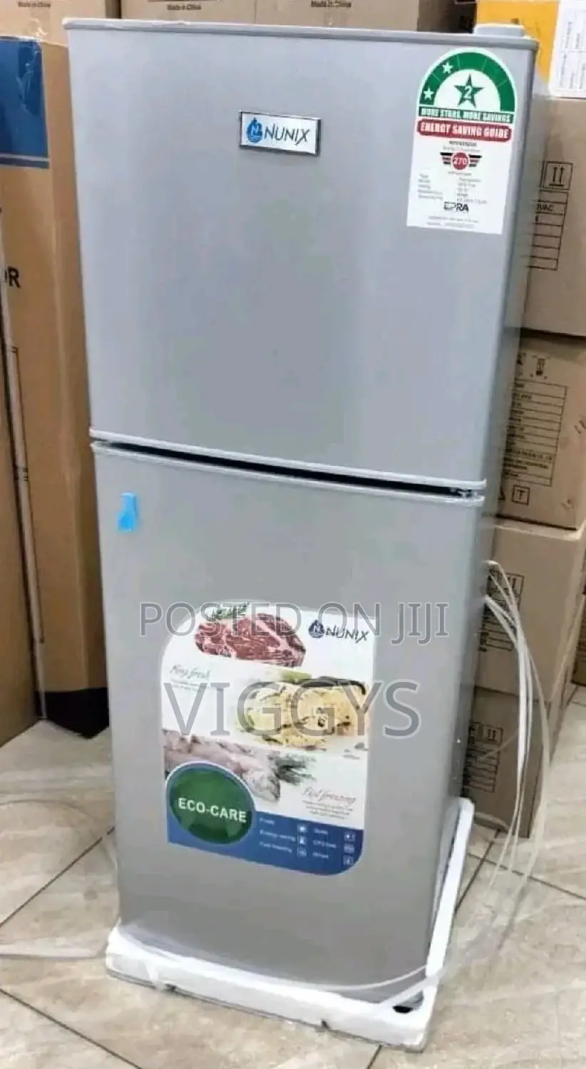 Amazing Brand New Nunix 138 Litres Double Door Fridge