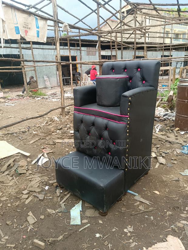 Single Pedicure Seat, Black - main view