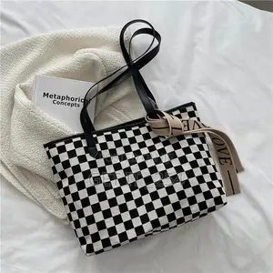 Women's Plaid Leather Handbags