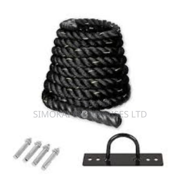 Gym Battle Ropes With Shealth and Anchor.