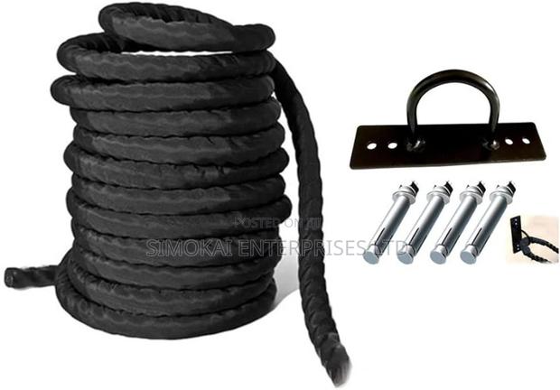Gym Battle Ropes With Shealth and Anchor Complete - main view