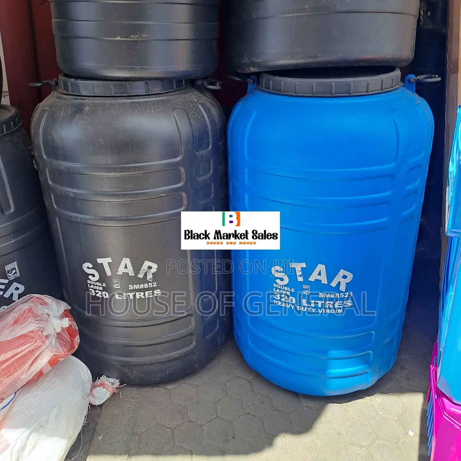 320ltrs Star Heavy Duty Plastic Water Tank