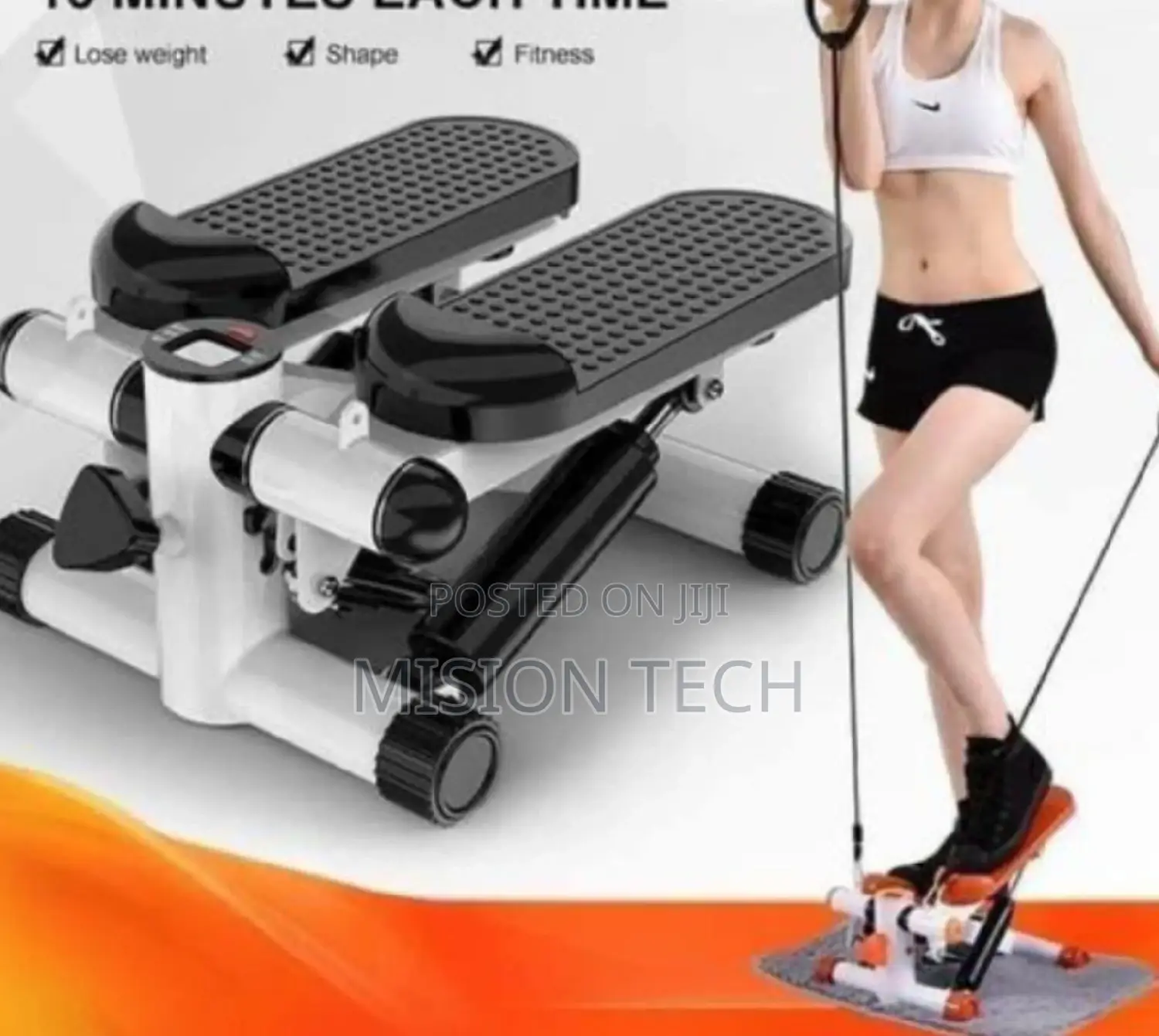 _Mini Stepper With Resistance Bands