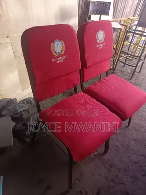 Church Chairs, Red With Logo 