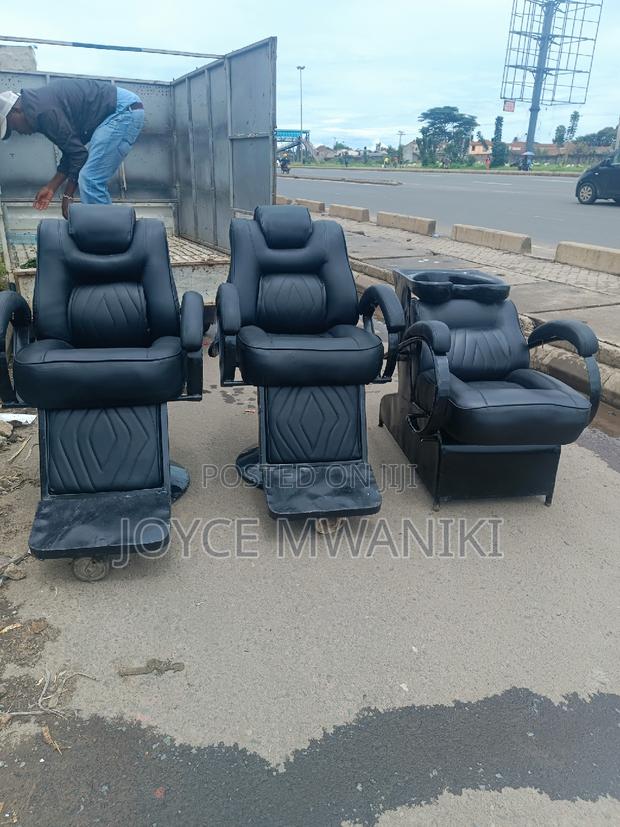 Barber Seats 2 Pieces and a Sink Seat.