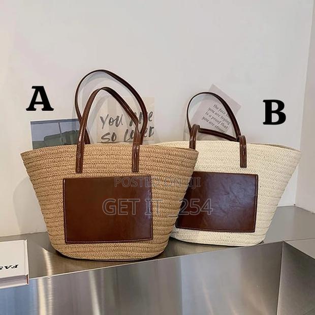 Camilla Straw Woven Beach Bag - main view