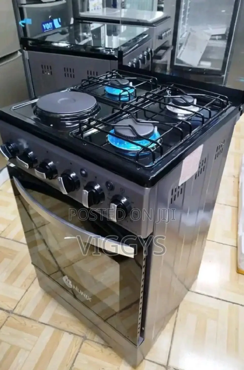 Original Nunix 3+1 Standing Cooker 50 by 55 Electric Oven