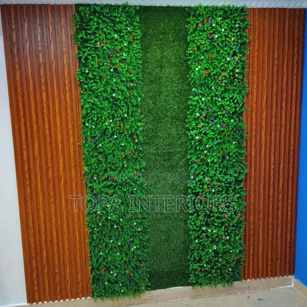 40cmx60cm Generic Artificial Flowered Boxwood Wall Decor Hedge Panels