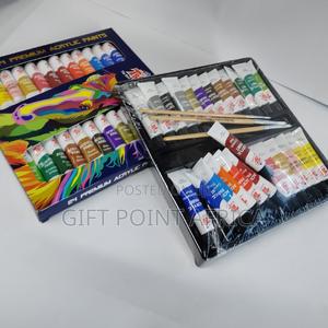 24 Pieces Acrylic Paintings With 3 Brushes - thumbnail 2