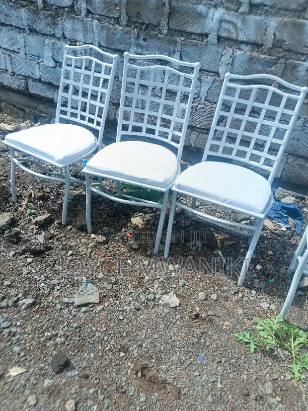 Restaurant Chairs, Powder Coated White  - thumbnail 2