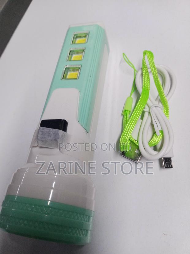 Rechargeable Torch And Also Solar Charging.
