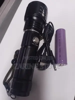 Zooming Light Torch, Rechargeable 6800mah 3.7v Battery