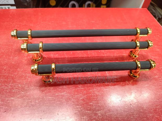 Black /Brass Cabinet Handles - main view
