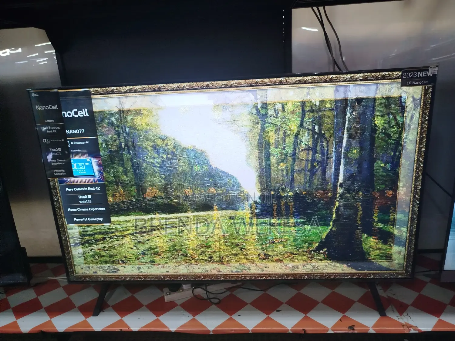 LG Nanocell TV 65 Inch Nano77 Series, Cinema Screen Design