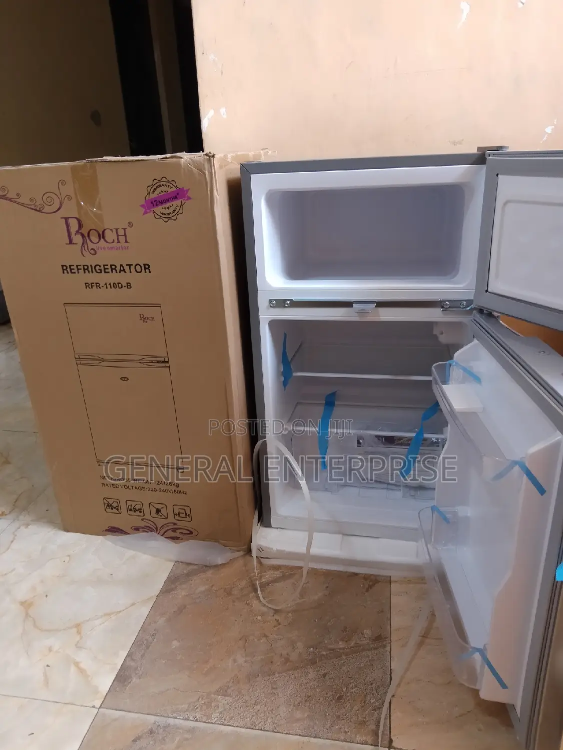 Fridge, Refrigerator, Roch 94litres Double Door Fridge in Nairobi