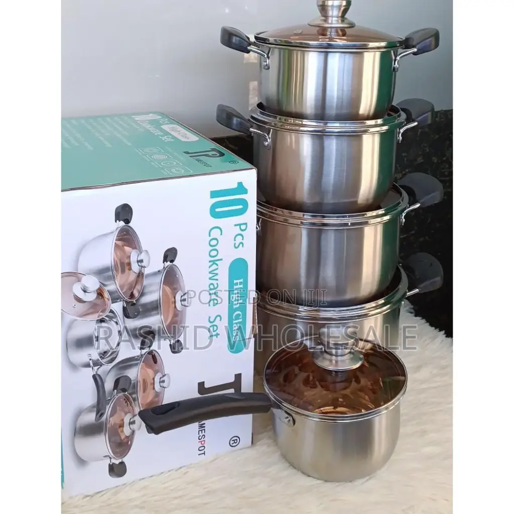 10pcs Jp Stainless Steel Cookware