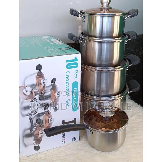 10pcs Jp Stainless Steel Cookware