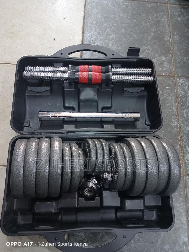30kg Adjustable Dumbbell Set - thumbnail 2