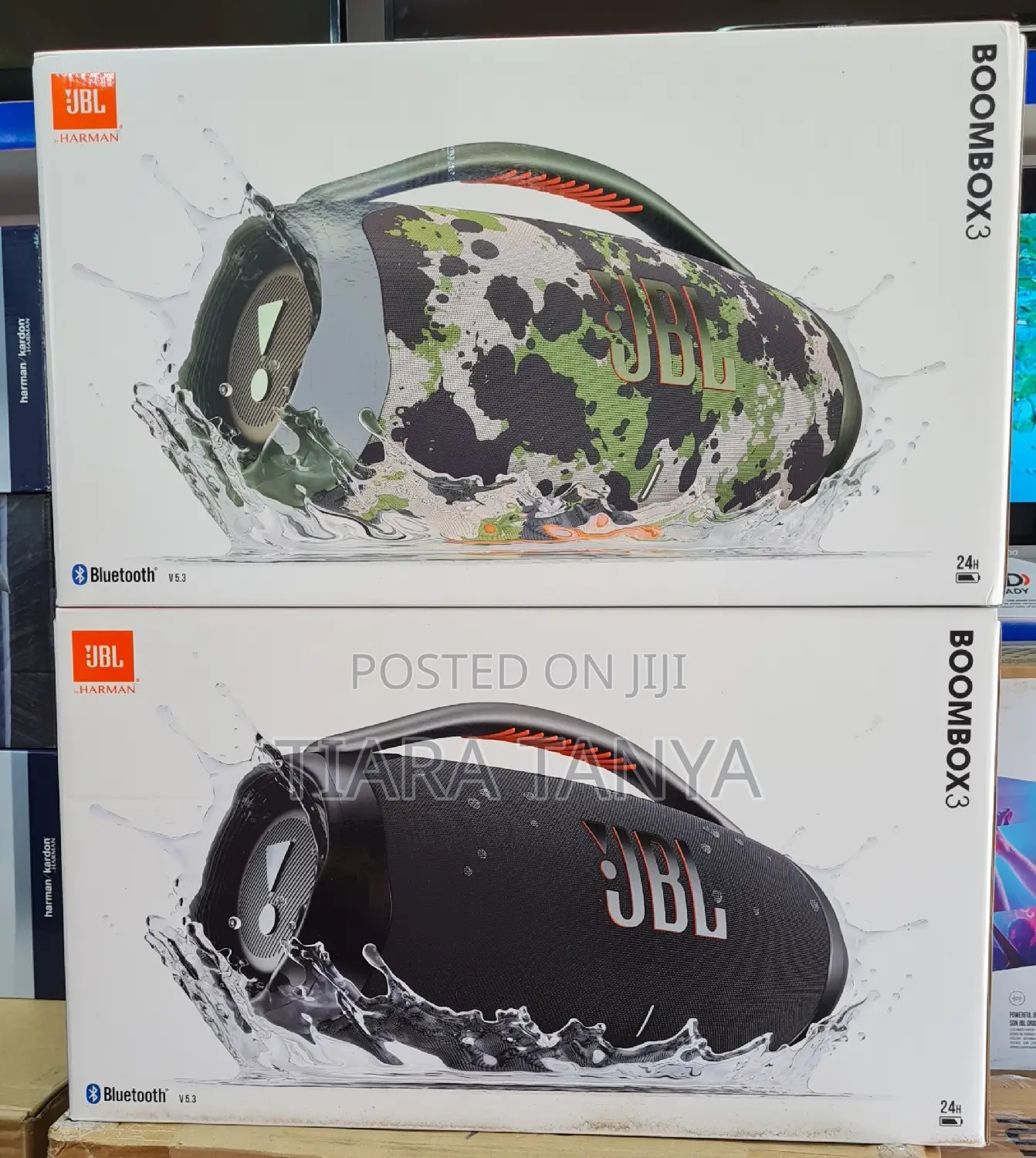 JBL Boombox 3 Black Portable Bluetooth Speaker