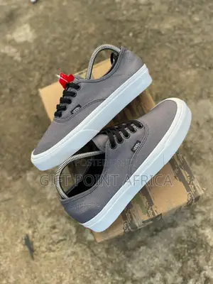 Gray Double Sole Vans Unisex