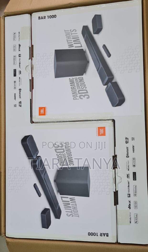 JBL Bar 1000 With Detachable Surround Speakers, Multibeam,