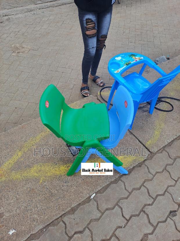 Armless Kids Plastic Chair - main view