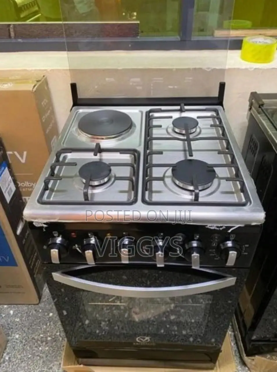 Amazing Saratech 3+1 Standing Cooker 50 by 55 Electric Oven