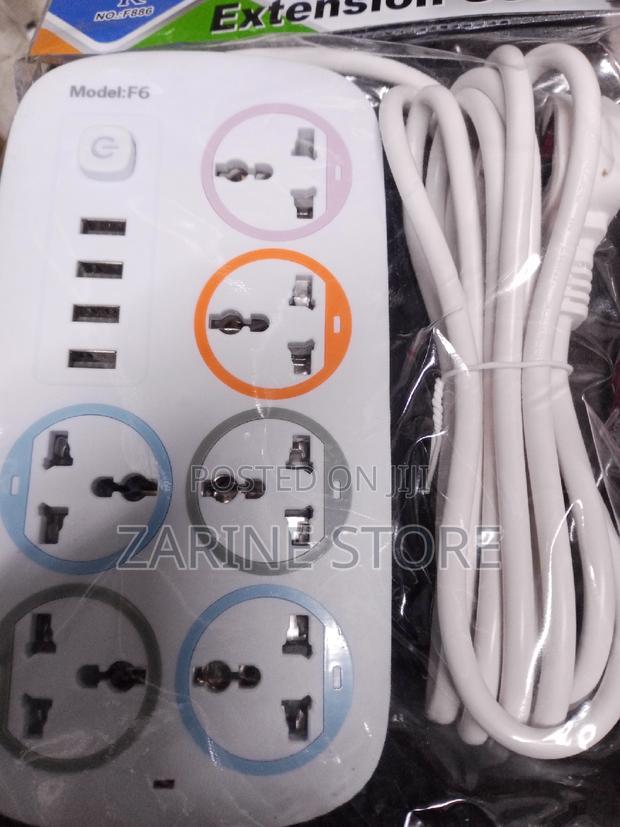 Power Extension Socket 3metres Long, 6ways, 4 USB Port - main view