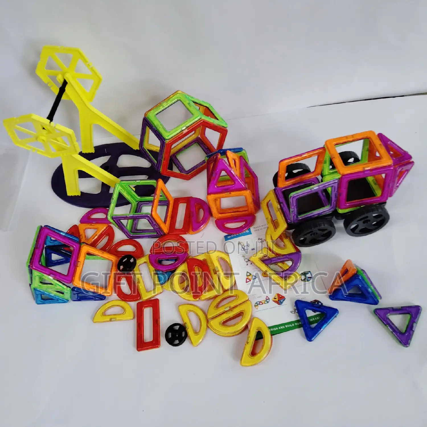 84 Pieces of Magnetic Tiles for Kids