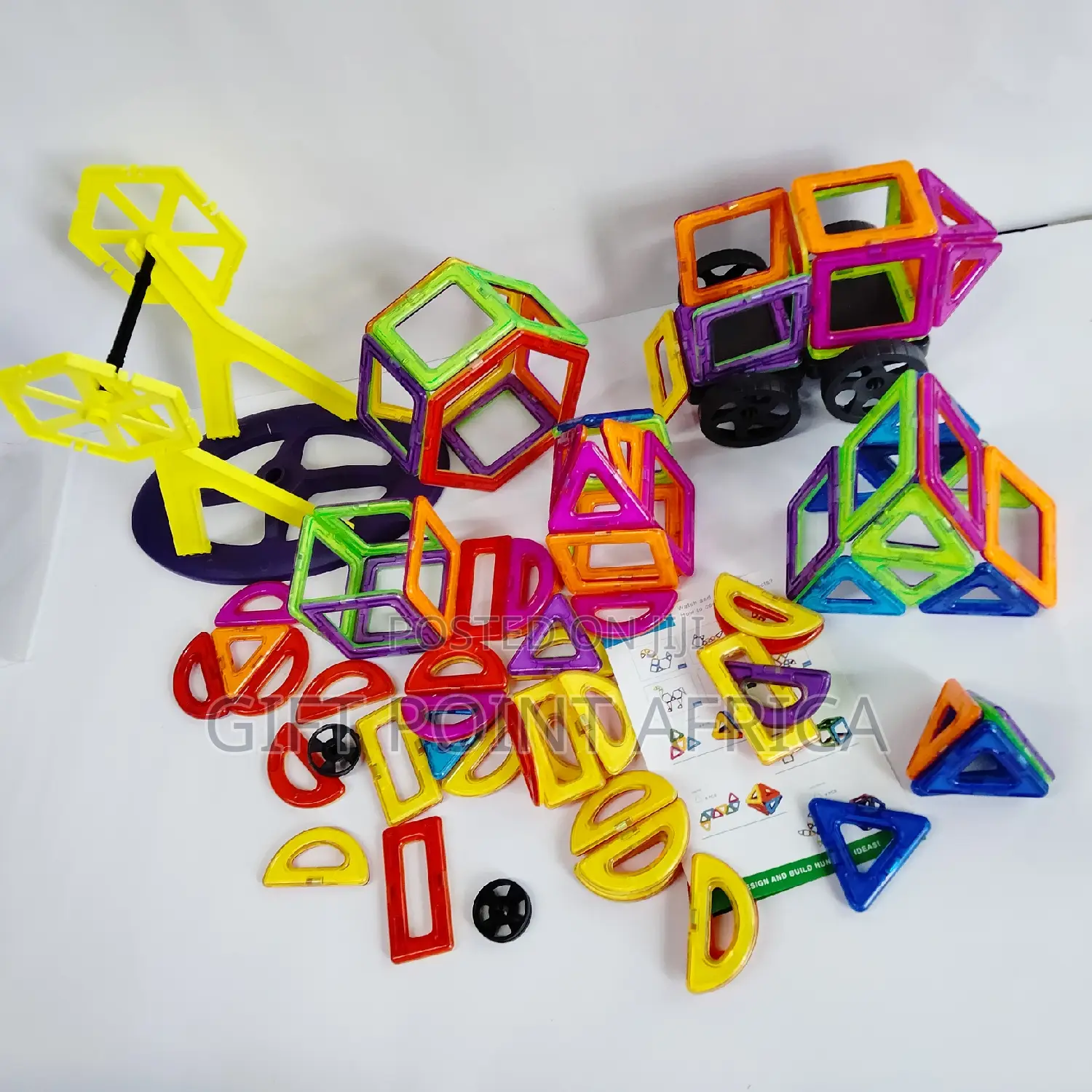 84 Pieces of Magnetic Tiles for Kids