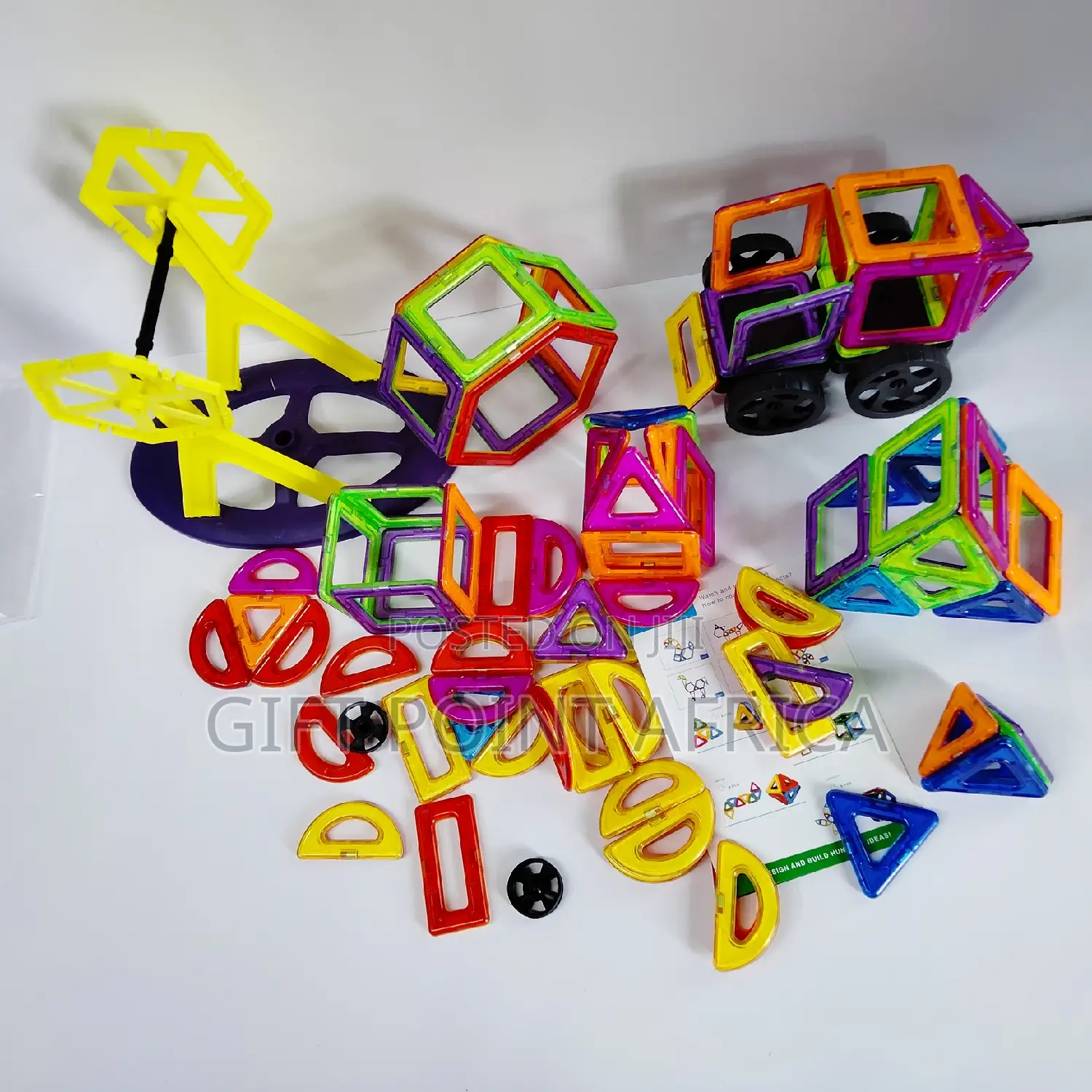 84 Pieces of Magnetic Tiles for Kids