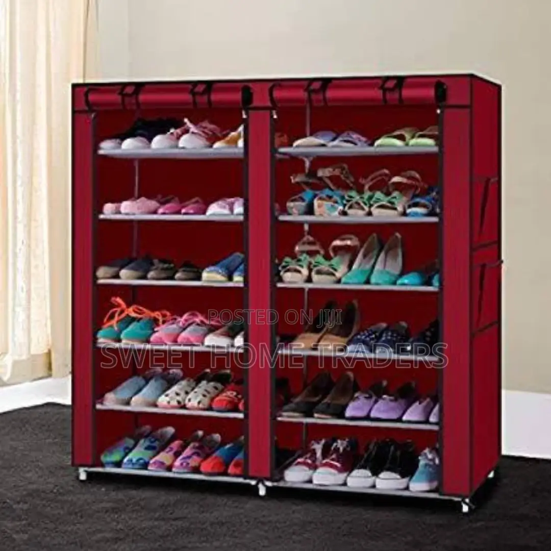 Double Shoe Rack With Cover ,