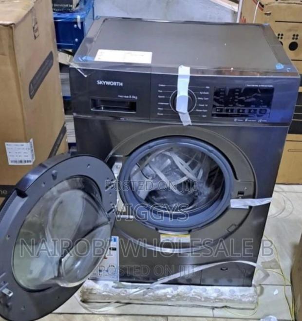 8kg Washing Machine Front Load Skyworth - main view